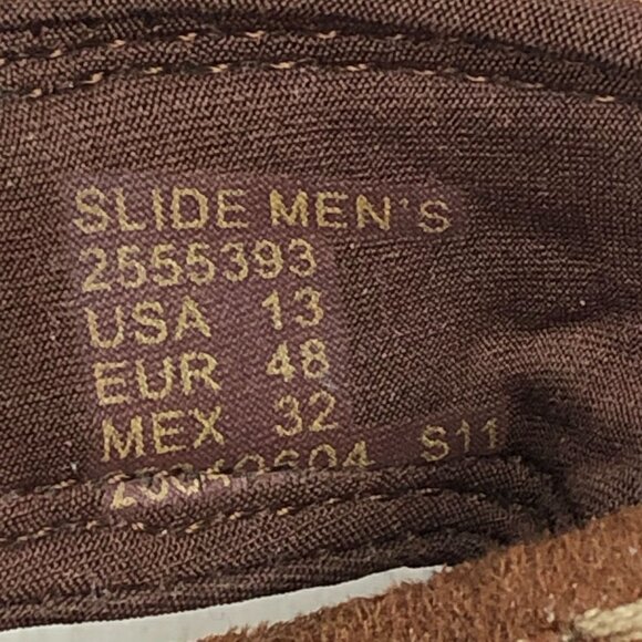 Earth Spirit Men's Size 13 Gelron 2000 Brown Leather Hook & Loop Casual Slides - Picture 13 of 15